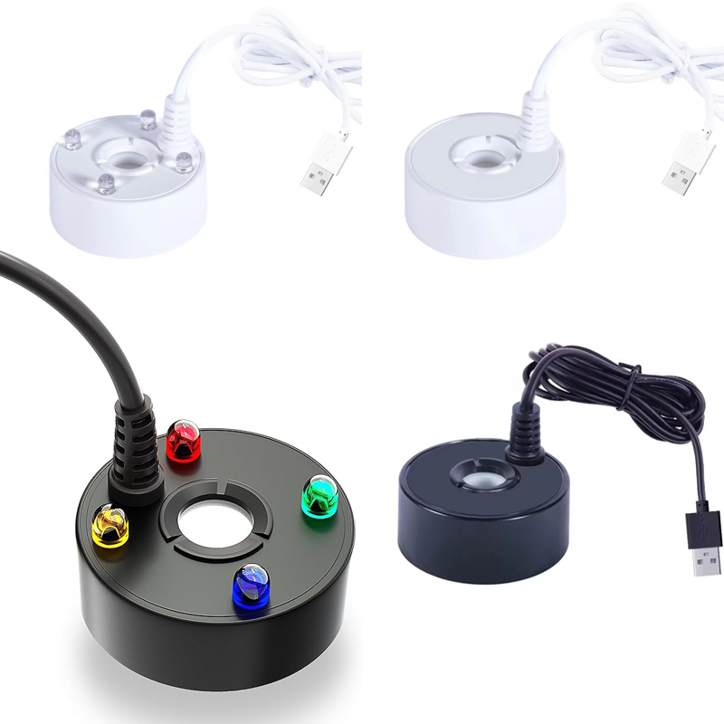 Terrarium Fogger Ultrasonic - USB 4LED Ultrasonik Sis Yapıcı, İç
