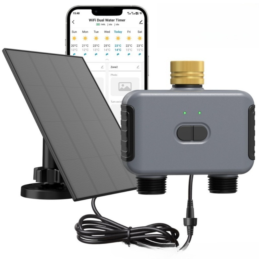 Timer Dual Outlet - WiFi Çift Çıkışlı Akıllı Su Zamanlayıcısı