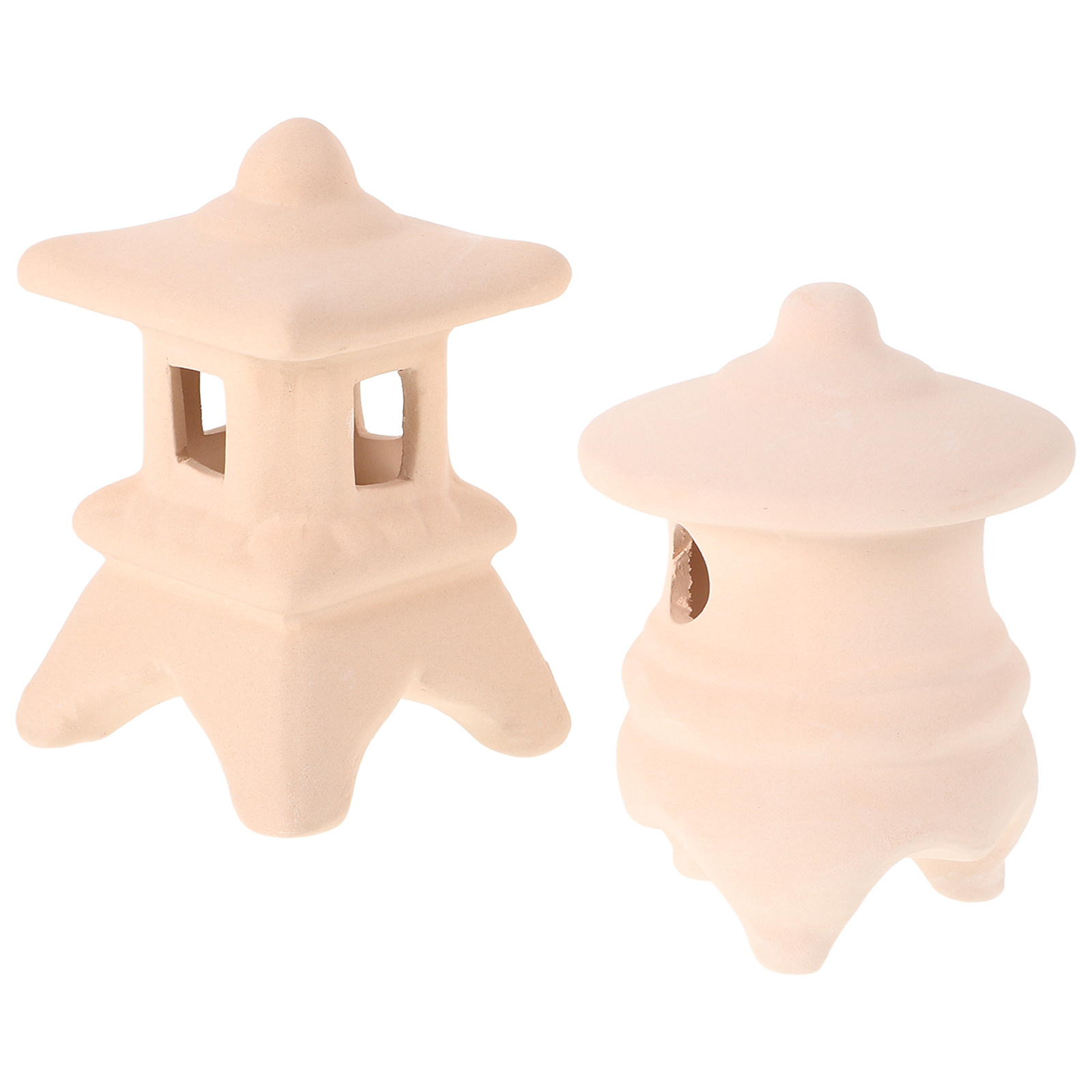 Hide Cave Ceramic - 2 Adet Seramik Balık Tankı Dekorasyonu