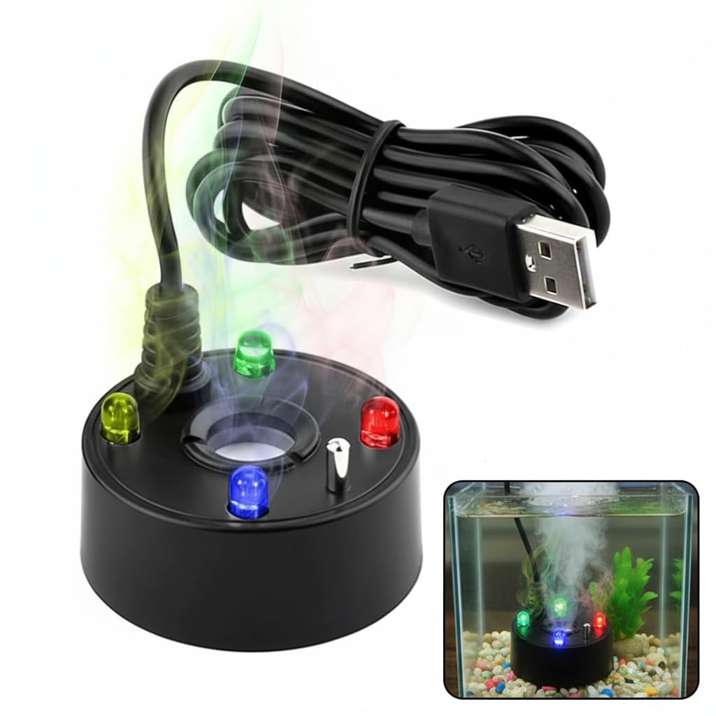 Terrarium Fogger Ultrasonic - Yeni 2026 5V USB Akvaryum Hava