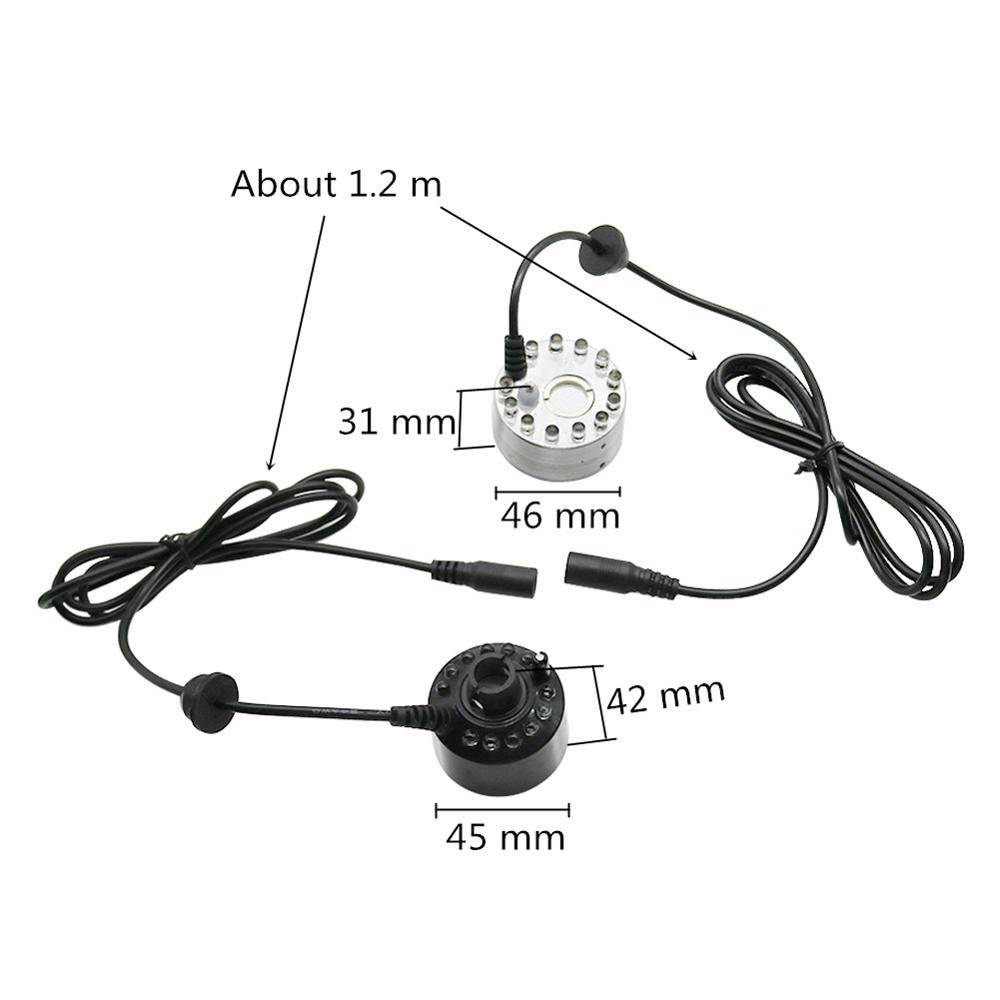 12LED Atomizer AC100-240V Renk - Terrarium Fogger Ultrasonic incelemesi ve fiyatı