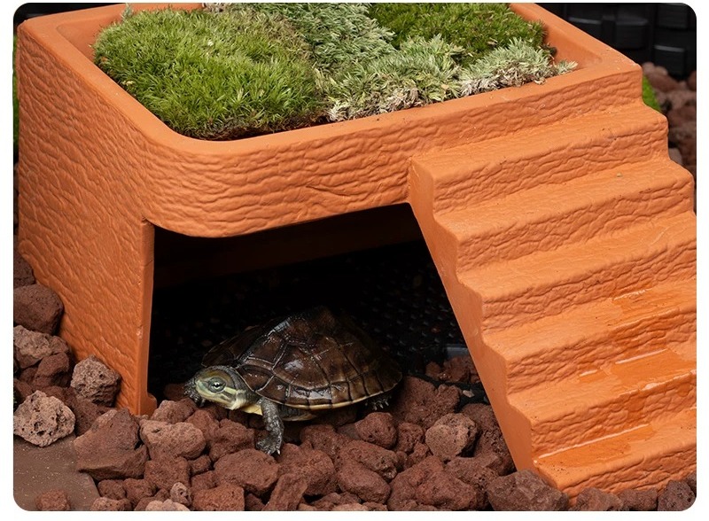 Akvaryum Kaplumbağası Güneşlen - Hide Cave Ceramic incelemesi ve fiyatı