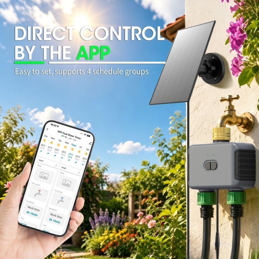 WiFi Çift Çıkışlı Akıllı Su Za - Timer Dual Outlet incelemesi ve fiyatı