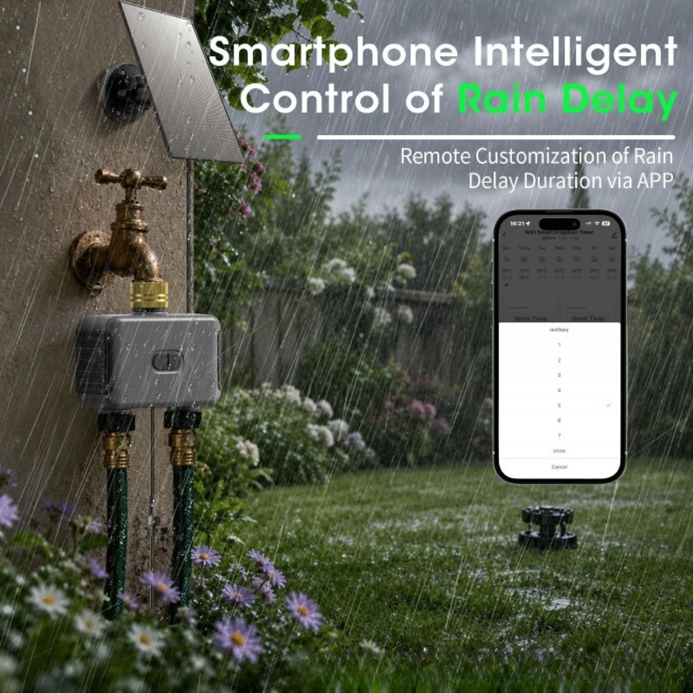 WiFi Çift Çıkışlı Akıllı Su Za - Timer Dual Outlet incelemesi ve fiyatı