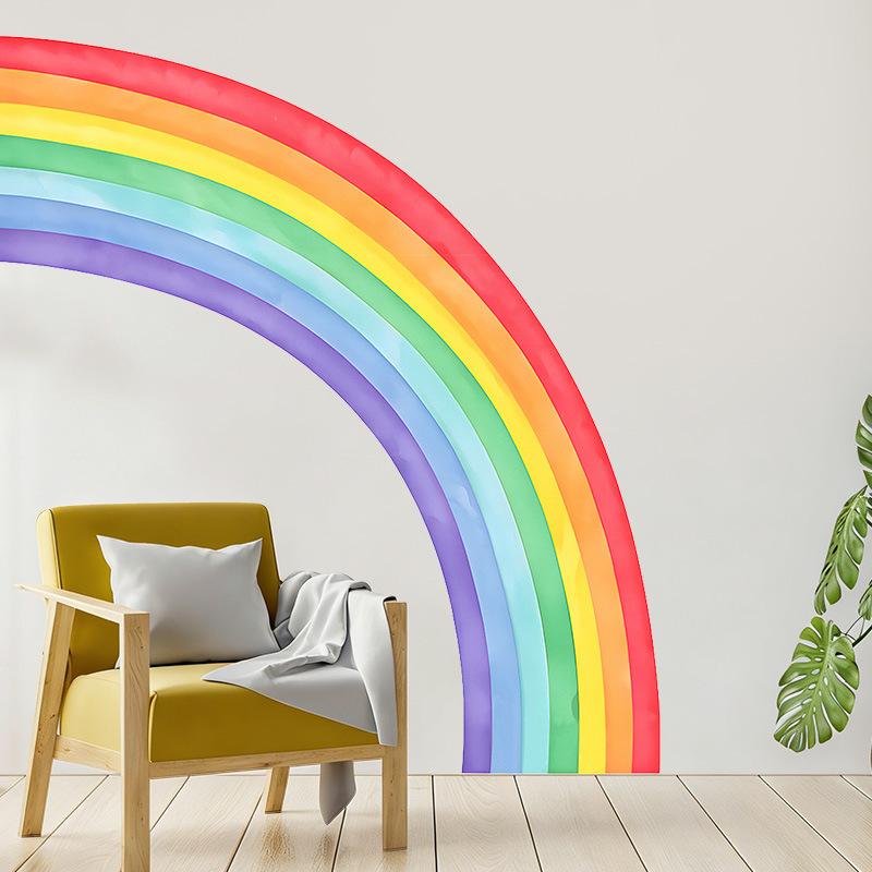 Büyük Gökkuşağı Duvar Çıkartma - Pvc Panel Background incelemesi ve fiyatı
